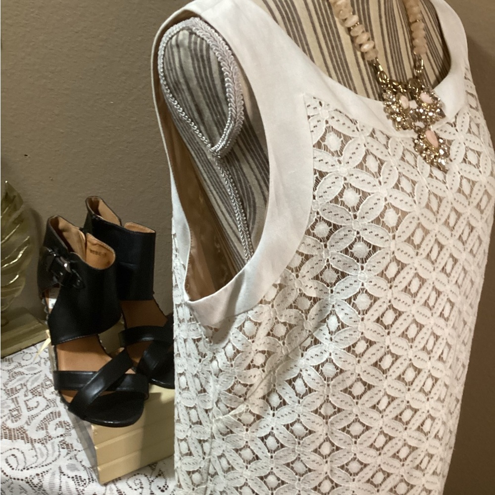 JESSICA HOWARD Elegant White Lace Dress - Picture 6 of 14